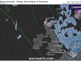 随着天气突然变冷，降雪将袭击英国——新地图显示了下雪的地点